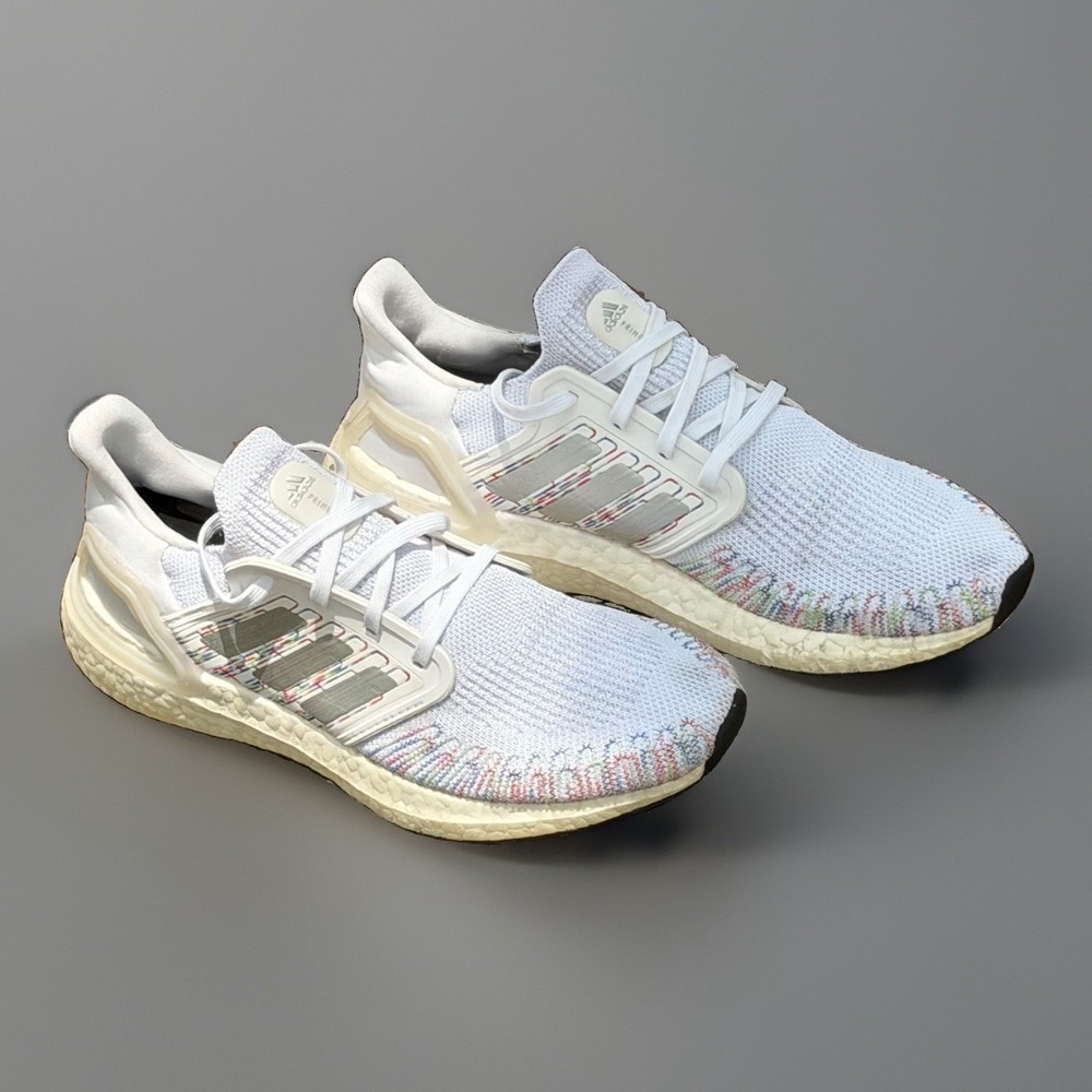 Adidas UltraBoost 20 White  Women's Size 7.5 Running Shoe-FY3467 - Picture 3 of 11